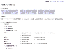 Tablet Screenshot of gyouseki.kurume-u.ac.jp
